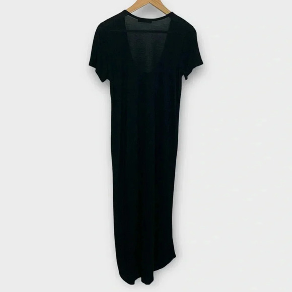 Aritzia Talula Black Maxi T-Shirt  Dress - Picture 4 of 7